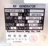 Kyosan DFK45Z-JA4 4.5kW RF Generator Set with DC Unit and RF Unit Refurbished