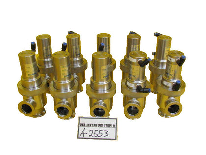 Diavac Limited LCAV-25H Pneumatic Angle Valve Reseller Lot of 10 Working Surplus