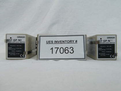 Omron 61F-GP-NH Floatless Level Switch with Socket Reseller Lot of 4 Used