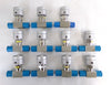 Fujikin 520758 Pneumatic Diaphragm Valve Reseller Lot of 11 Working Surplus