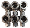 Swagelok SS-1610-3-16-12 Card Pipe Joint Lot of 6 New