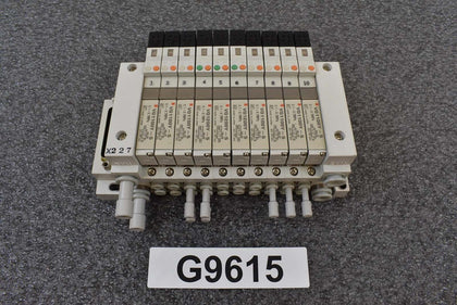 SMC VQ1100Y-5 Manifold 10 Solenoid Space