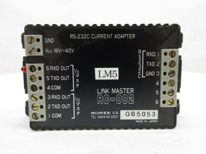 Rorze Automation RS-232C Current Adapter RC-002 Link Master Lot of 5 Working