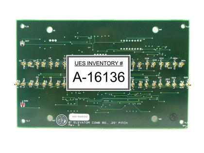 SCP Santa Clara Plastics KDM-1609303-52 8" Elevator COMB Board .25" Pitch PCB