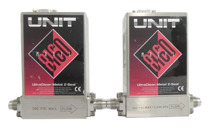 UNIT Instruments UFC-8160 Mass Flow Controller MFC Lot of 2 Working