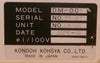 Kondoh Kohsya LM-101 Chemical Concentration Monitor DM-007 Used Working