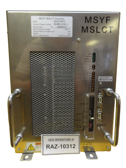 Nikon 4S066-018-1 MSYF MSLCT Amplifier Module SPA376FC 4S013-684-1 NSR Working