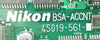 Nikon 4S019-561 PCB Card BSA-ACCNT NSR FX-601F Bent Connector As-Is