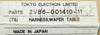 TEL Tokyo Electron 2V86-001410-11 Wafer Table Harness New Surplus