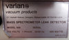 Varian Vacuum 956 Portatest II Mass Spectrometer Leak Detector Tested As-Is