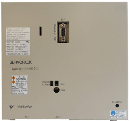 Yaskawa Electric SGDB-44ADG AC Servo Drive SERVOPACK Working Surplus