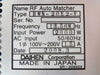 Daihen RMN-20E2-V RF Auto Matcher 13.56MHz @ 2000W TEL Tokyo Electron Working