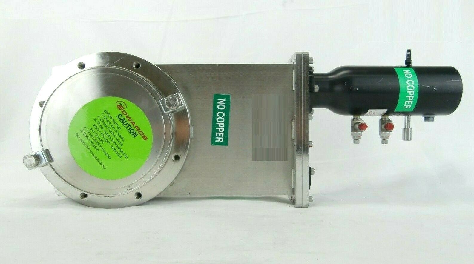 Edwards DN 200 6" ISO-F Pneumatic Gate Valve No Copper Working Spare