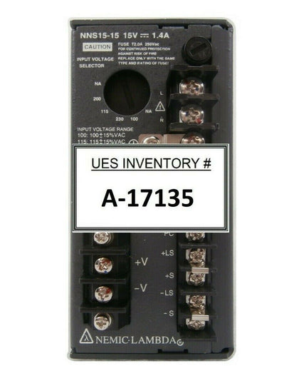 Nemic-Lambda NNS15-5 Linear Power Supply NN Series Working Spare