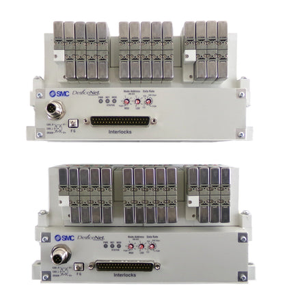 SMC VV5Q11-16-X1600V 16-Port Manifold EX420-SDN2 AMAT Lot of 2 Working