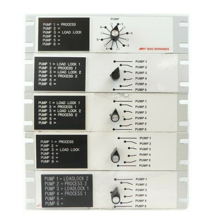 Edwards NGU078000P 6-Pump Vacuum Pump Switch Box 6XPDM Reseller Lot of 5 Working