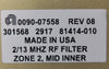 AMAT Applied Materials 0090-07558 2/13 MHZ RF Filter Inner 0041-39198 Working