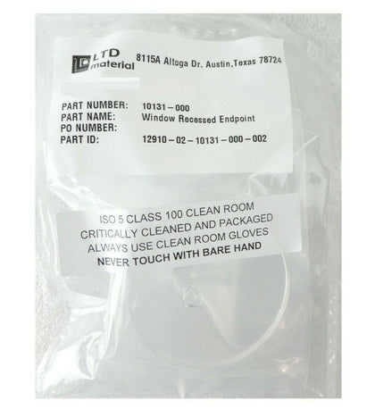 LTD Material 10131-000 End Point Recessed Window AMAT 0200-09657 New Surplus