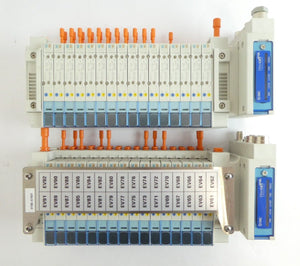 SMC EX260-SEC2 16-Port Pneumatic Manifold AMAT 0190-51631 Lot of 2 Working