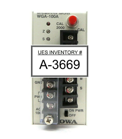 Kyowa 122100040 Instrumentation Amplifier WGA-100A Hitachi M-712E Working Spare