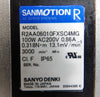 Sanyo Denki R2AA06010FXSC4MG AC Servo Motor SANMOTION R W/Gearhead lot of 2