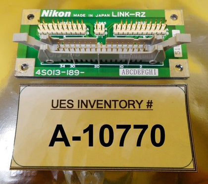 Nikon 4S013-189 LINK-RZ Interface Board PCB NSR System Used Working