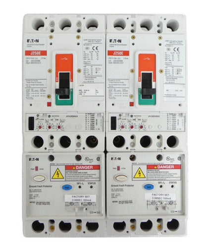 Eaton JGE325032G Circuit Breaker J250E ELJBN3250W Reseller Lot of 2 Working