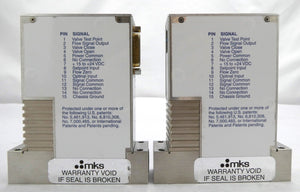 MKS Instruments P4B-31793 Mass Flow Controller MFC Ar Lot of 2 Working