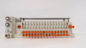SMC EX260-SEC2 16-Port Pneumatic Manifold Lot of 4 Working