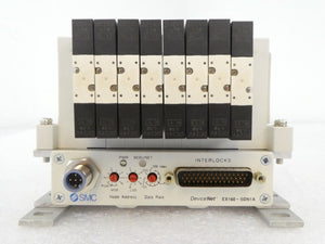 SMC US22387 8-Port Pneumatic Manifold EX160-SDN1A Reseller Lot of 4 Working