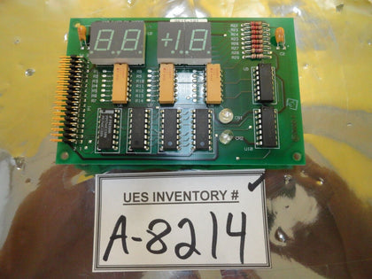 Granville-Phillips 009614-101 330 Display Board PCB 9615-101 Used Working