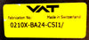 VAT 0210X-BA24-CSI1 High Vacuum Pneumatic Slit Valve Working Surplus