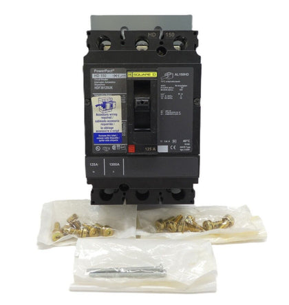 Square D HDF36125UK Circuit Breaker PowerPact HD 150 New Surplus