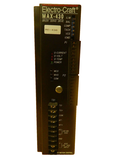 Electro-Craft MAX-430 Brush Servo Drive Reliance Motion Control Working