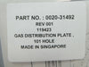 AMAT Applied Materials 0020-31492 101 Hole Gas Distribution Plate New Surplus