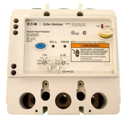 Cutler Hammer ELLBN3400W 3Pole Ground Fault Protector 400A 120-480V Working