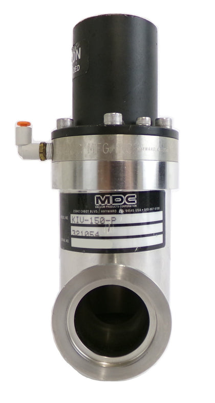 MDC Vacuum Products 321054 Pneumatic Angle Valve KIV-150-P Working