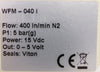 Bronkhorst Mani-Flow WFM-040i Mass Flow Meter 400 In/min N2 New Spare