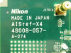 Nikon 4S008-057-A-274 Interface Board PCB AISref-X4 200mm NSR-S307E Working