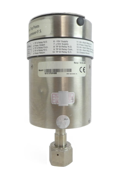MKS Instruments 631C13T8FHBB Baratron Capacitance Manometer 631 Dented Surplus