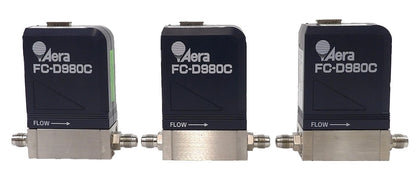 Aera FC-D980C Mass Flow Controller MFC Lot of 3 Surplus