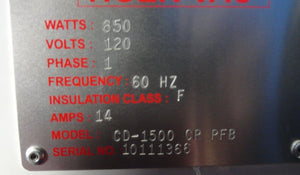 Tiger-Vac CD-1500 CR PFB Industrial Vacuum Used Working