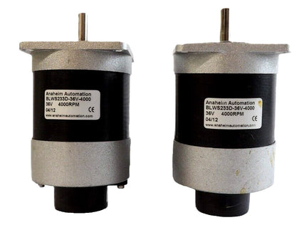Anaheim Automation BLWS233D-36V-4000 Spin Motor S Cubed Flexi Lot of 2 Working