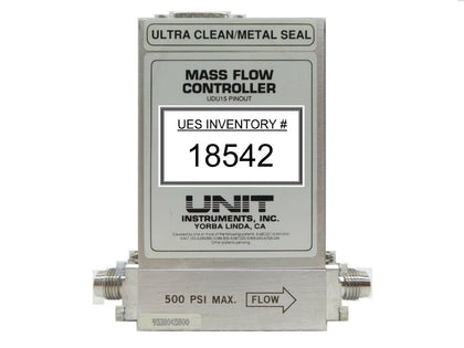 UNIT Instruments UFC-8160 Mass Flow Controller MFC 500 SCCM N2 Working Spare