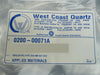 West Coast Quartz 0200-00071 Insulating Pipe 200mm EXT QTZ AMAT Rev. A New