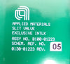 AMAT Applied Materials 0100-01223 Slit Valve Exclusive Interlock PCB Card Spare