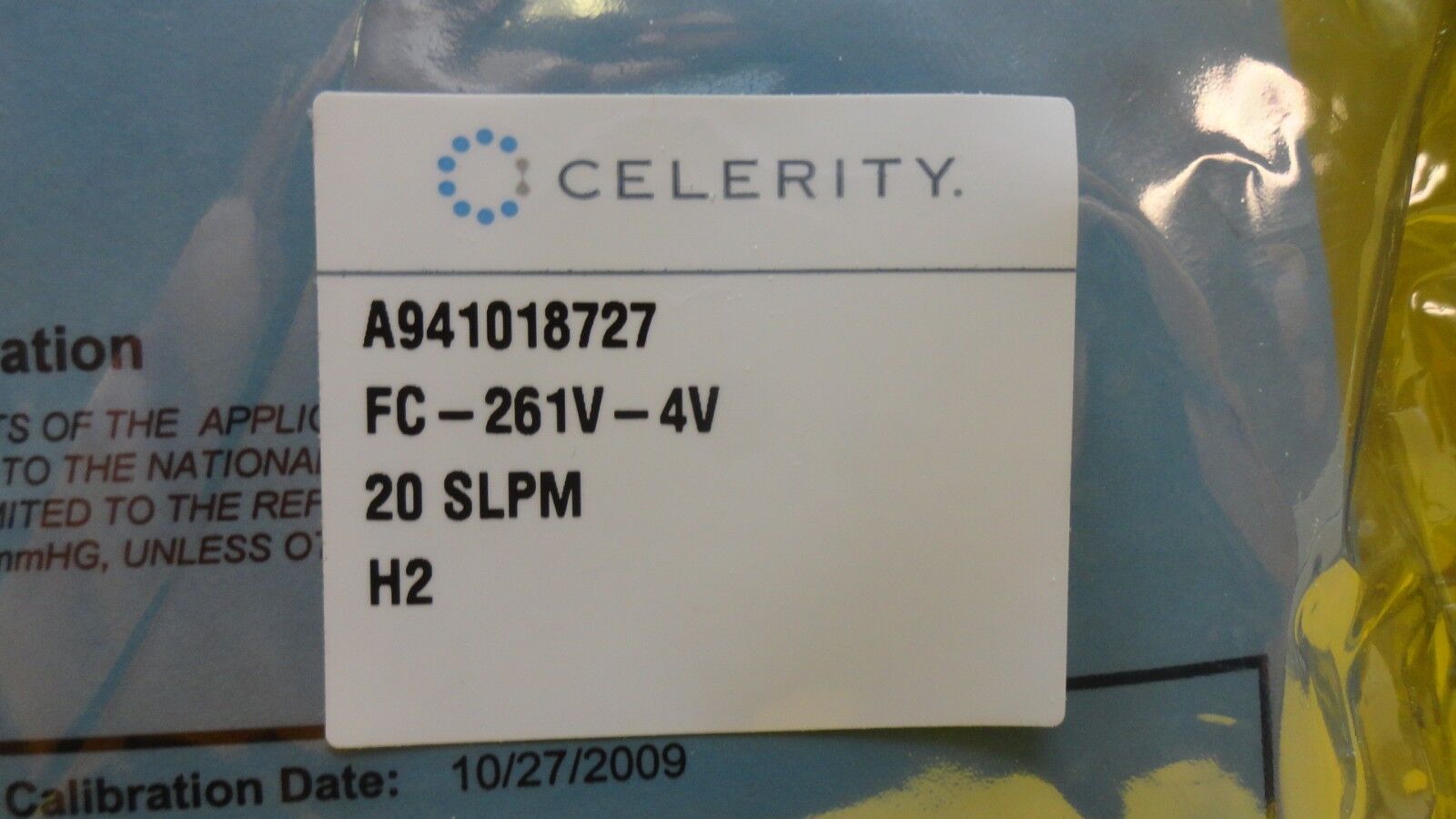 Celerity FC-261V-4V Mass Flow Controller MFC 54-106904A07 20 SLPM H2 New