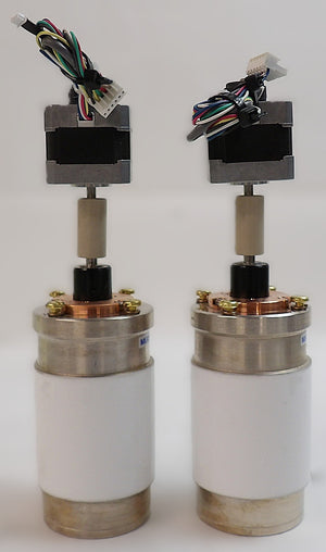 Meiden SCV-1525P65 SCV-201P65 Variable Vacuum Capacitor Lot of 2 Working