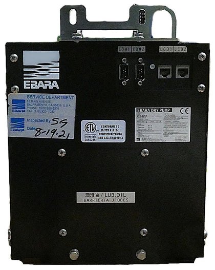 EV Ebara Technologies EV-S20PA Water Cooled Vacuum Pump 500408384 Refurbished