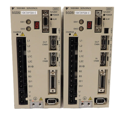 Yaskawa Electric SGDS-10A72AY584-E Servo Drive SERVOPACK Lot of 2 Working